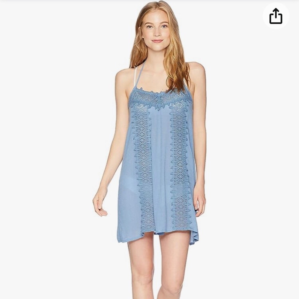 O’NEILL Women’s Waimea Indigo Cover Up Beach Slip Dress Size Small